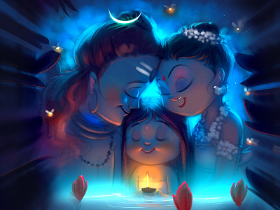 Quick paint (Lord Shiva) art artwork cartoon design game gameart illustration illustrator india lord mythology sketch