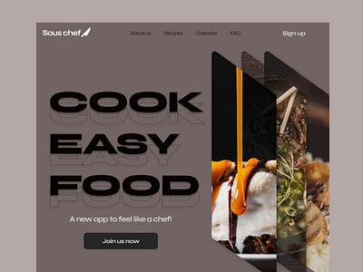 Sou chef website landing page dailyui design designinspiration landingpage ui ux uxdesign