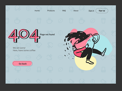 404 Page not found dailyui design designinspiration illustration ui ux uxdesign