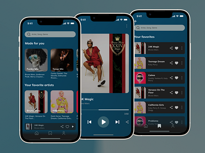 Music Player app dailyui design designinspiration ui ux uxdesign