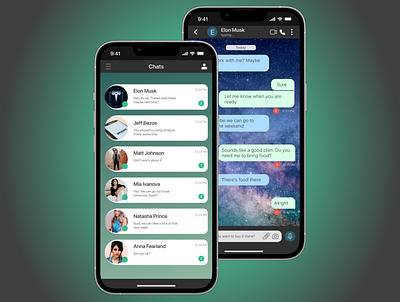 Chat app design designinspiration ux