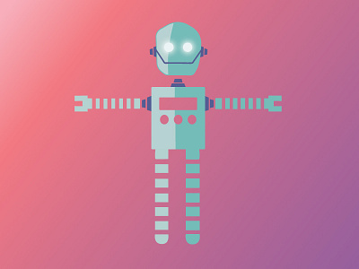 Flat Design Robot