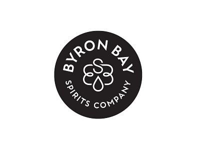 Logo for Byron Bay Spirits australia bee drink logo monoline spirit