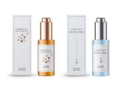 Packaging design for luxury elixirs bottle box cosmetics elixir graphic design minimal packaging