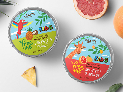 All natural deodorants - KIDS collection