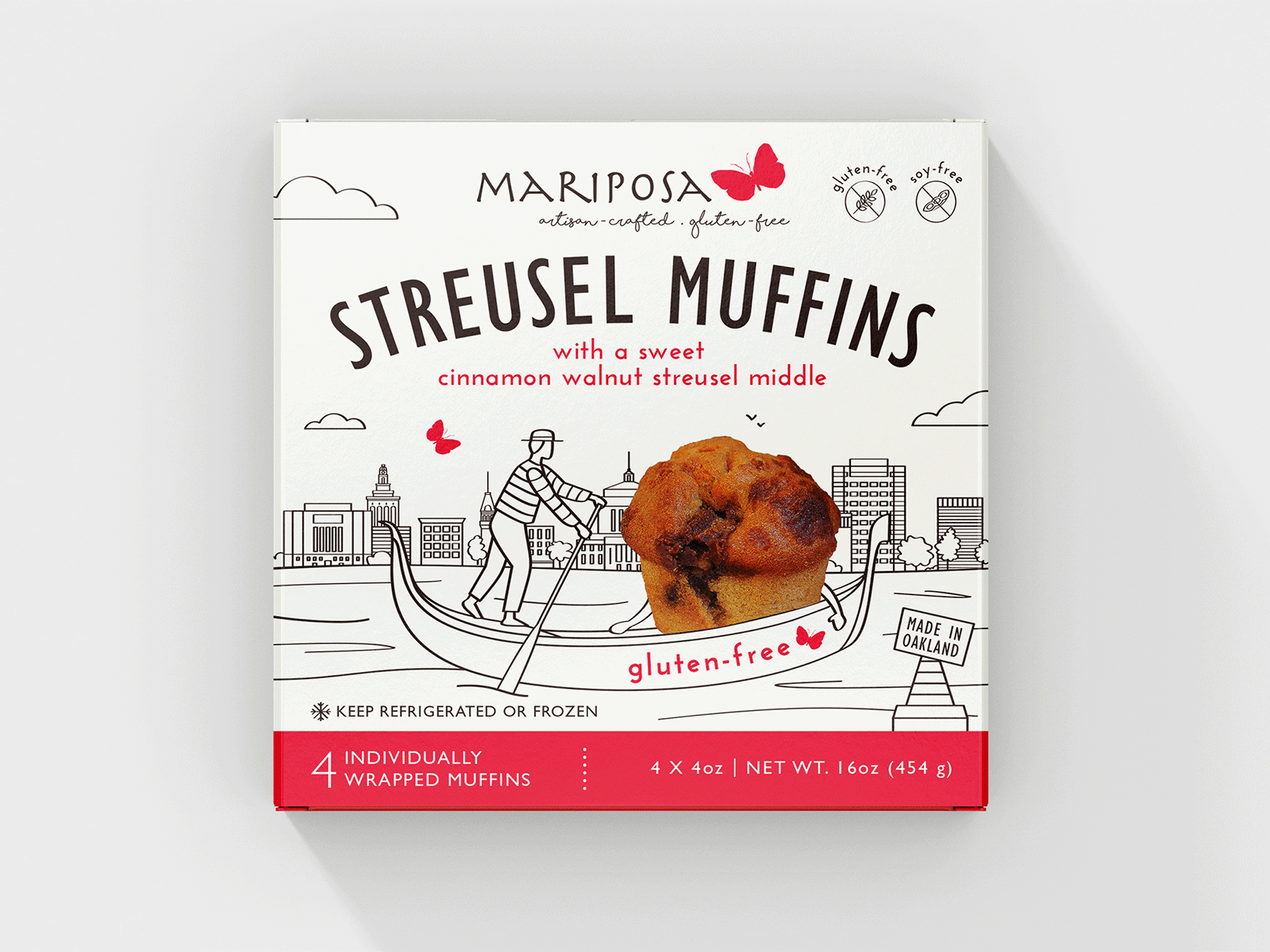 Packaging design for gluten-free muffins