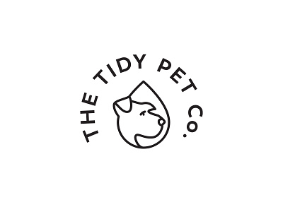 Logo and packaging for pet cleaning towels cat clean dirty dog drawing fun graphic design illustration logo monoline package towel