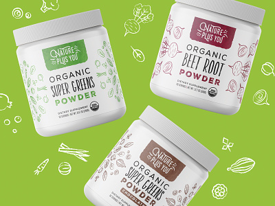 Branding for supplement company branding drawing graphic design jar label logo monoline nature organic plant raw supplement