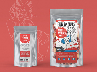 Fkn Nuts 1 almond animal fun nut package pouch