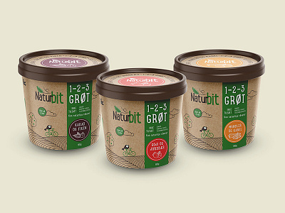 Packaging concept for Nordic based health brand 2 bar craft energy green healh monoline organic porridge snack