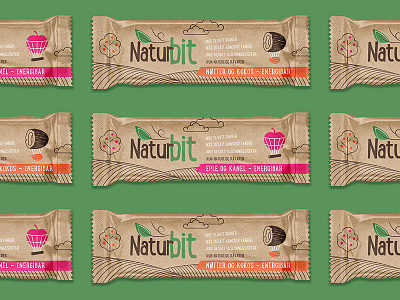 Packaging concept for Nordic based health brand 4 bar craft energy green healh monoline organic porridge snack