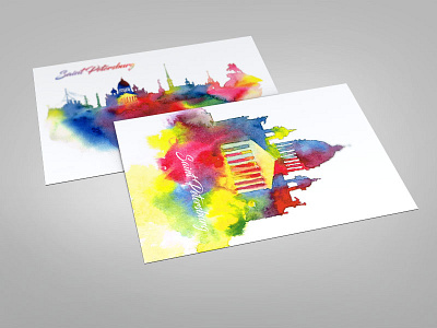 Watercolor Card Set (Saint Petersburg) allaprima card petersburg saint watercolor