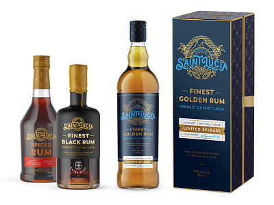 Packaging concept for Taste of Saint Lucia - spirit sector