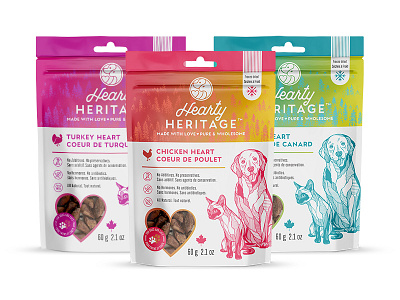 Logo and packages for family run Pet Treats company