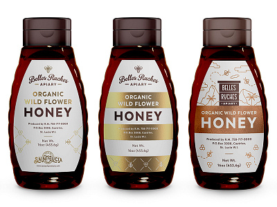 Proposals for honey logo and label