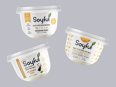 Concepts for tofu label design 2 clean food label minimal minimalistic sesame soy tofu white