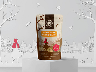 Package and illustrations for sugar roasted nuts company
