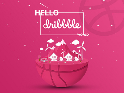 Hello Dribbble! debut dribbble first hello invite shot thanks welcome