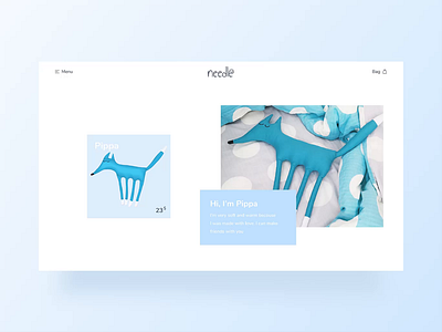 Needle / Scroll Animation agency animation design dribbble ecommerce interface parallax parallax effect parallax scrolling parallax website principle product card product page project ui ux web webdesign website website design