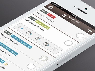 New iPhone Reminder App app design ios iphone reminder ui