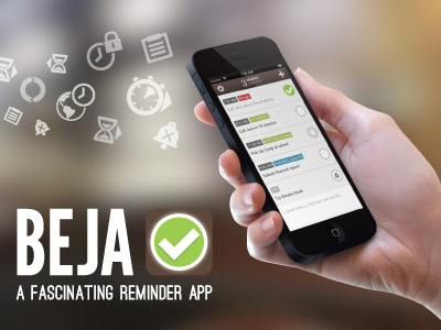 Beja Reminder App app design ios reminder ui website