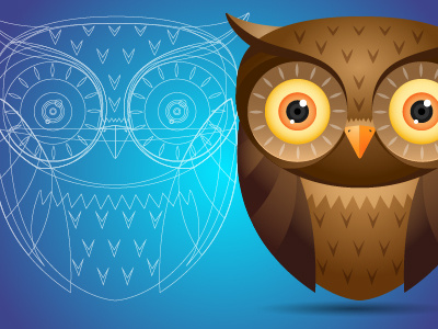 Owl animal bird icon illustration owl vector