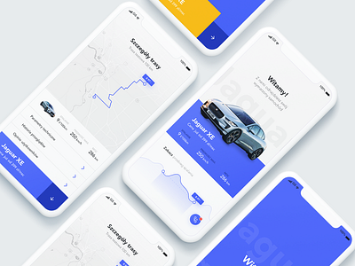 CarApp - First Sketch App app blue mobile ui ux