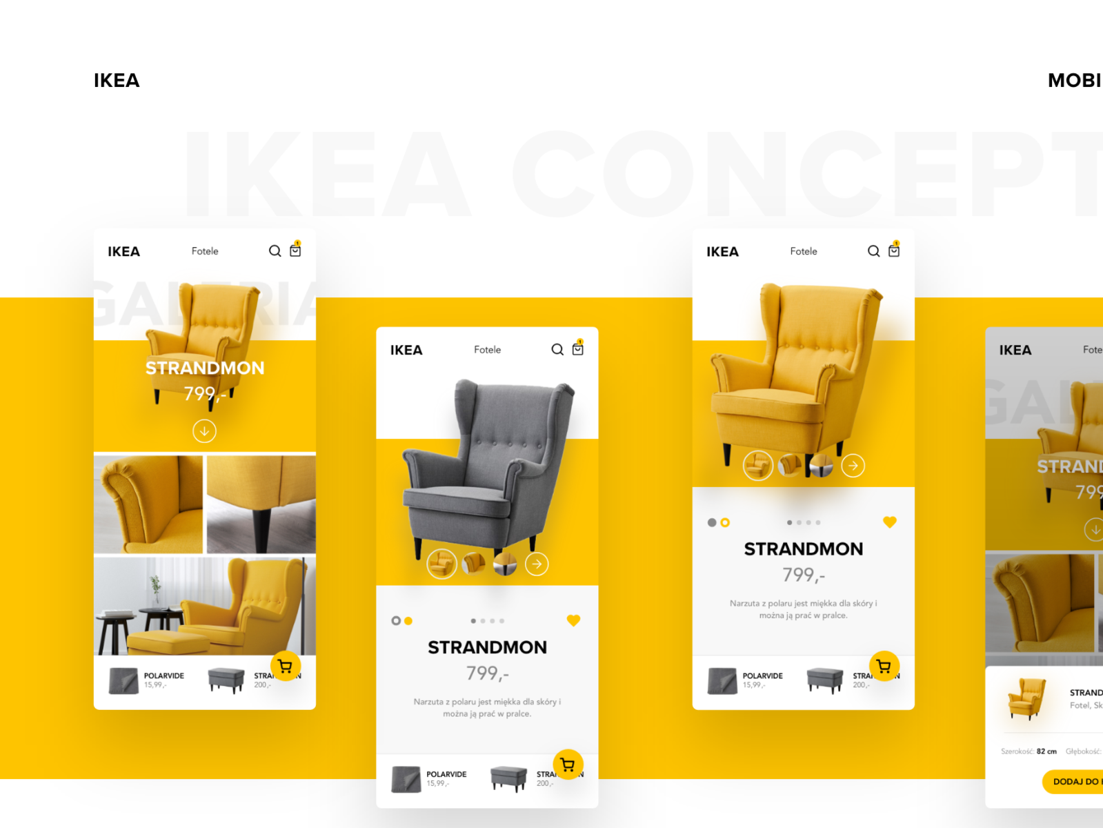 IKEA mobile app by Damian Sobczak on Dribbble