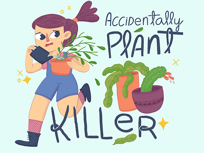 Plant Killer arte arte digital illustration ilustracion procreate app