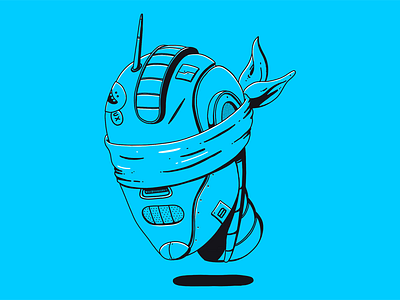 Beyond visuals ai character design cyborg editorial illustration robot ux