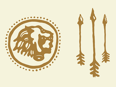 Heracles arrow greek heracles hercules lion logo mythology nemean