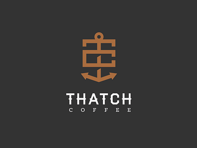 Thatch Coffee anchor blackbeard coffee monogram pirate thatch