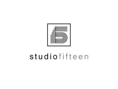 Studio Fifteen geometric logo music musician record recording sound studio