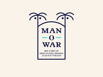 Man-O-War Custom Type bahamas beach coconuts custom island palm trees tropical type