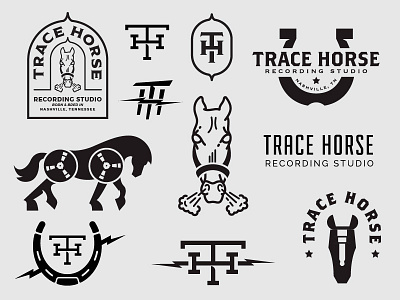 Trace Horse Options horse horseshoe lightning monogram music nashville record recording stallion stud tennessee