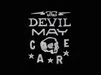 The Devil May Care Sketch brian devil jonestown lightning massacre skull stars the