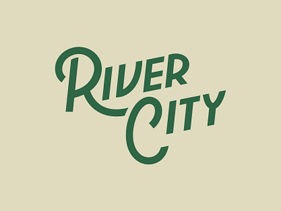 River City II richmond river script type typogaphy virginia