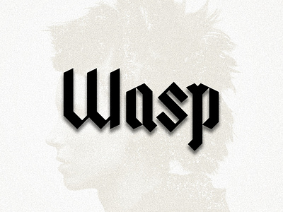 Wasp blackletter lisbeth salander the girl with the dragon tattoo typography