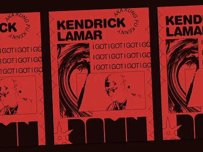 Damn damn hiphop kendrick lamar kungfu poster rap