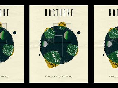 Nocturne collage geometric music poster space texture wild nothing