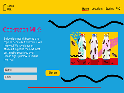 Roach Milk Landing Page