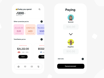 Payment - Mobile Concept app design experience flat icon illustration minimal typography ui ux