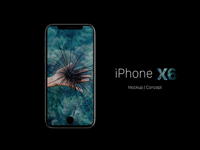 Iphone X6 Concept app branding design icon illustration iphone typography ui ux vector web x6