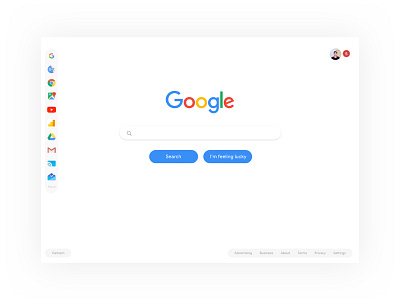 Google Search Engine Interface @google branding design experience flat google google search icon illustration interface minimal ui ux vector web website