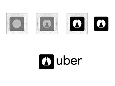 Uber Logo Redesign app black branding design experience flat icon identity illustration lettering logo minimal type typography ui vector