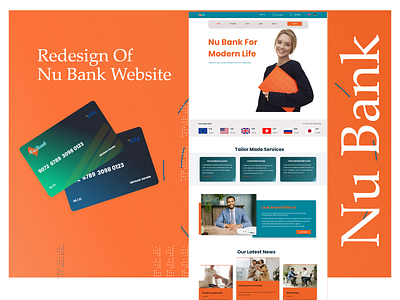 Redesign Of Nu Bank Website bank website branding redesign website ui ui ux design ux website design