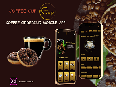 Coffee Ordering Mobile App app design branding coffee app coffee ordering app food app interaction design logo mobile app u ui ui ux design ux ux research