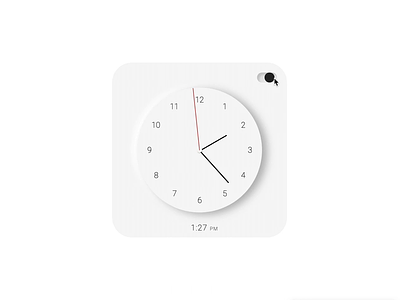 Clock with Analog Widget clock code codepen dark mode figma light mode ui web design web development