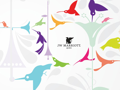 JW Marriott Quito Designs hummingbird orchid