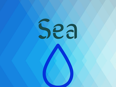 The sea branding design logo typography